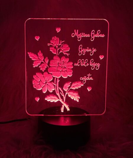 ambijentalna lampa, poklon za majčin dan, unikatan poklon, personalizirani poklon smartsuveniri