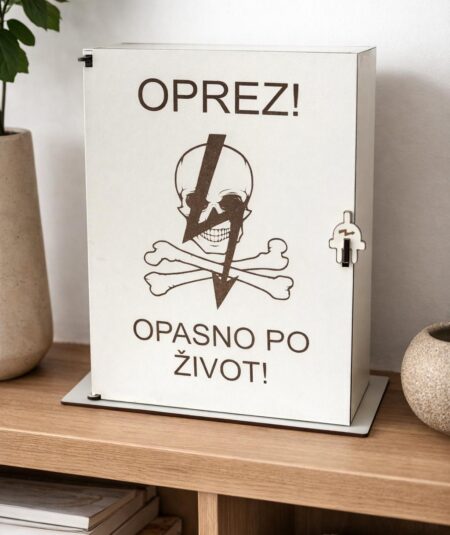 elektro ormarić za piće, poklon za električara, kutija za piće,