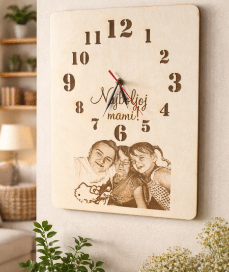 Drveni sat "Najboljoj mami"