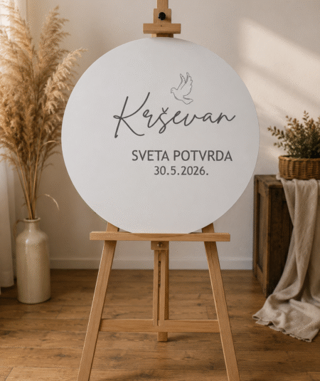 Krug za sakramente s gravurom